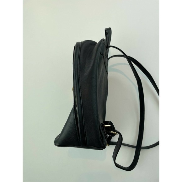 Big Buddha Bags Big Buddha Backpack Purse Black Vegan Leather 9x1x5